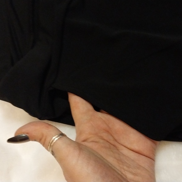 MAUI MAMAS BRAND BLACK SLOUCH PANT ANKLE LENGTH WIDE LEG size large - Picture 4 of 9